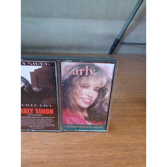Carly Simon Spoiled Girl Cassette Tape Lot Of 5 CBS Excellent Condition - Picture 4 of 9